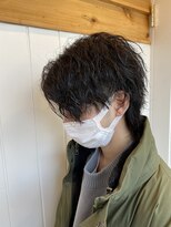 アメラボ(AmeLab) 【ウルフ】センターパート×ウルフ 伊久美style