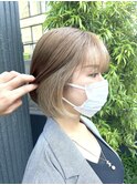インナーカラー×ホワイトベージュ