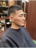 MEN'Sアッシュブラッククロップフェード