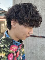 ニアウ 太田店(Niau)&nbsp;メンズパーマ波巻きスパイラルパーマツイストスパイラルパーマ