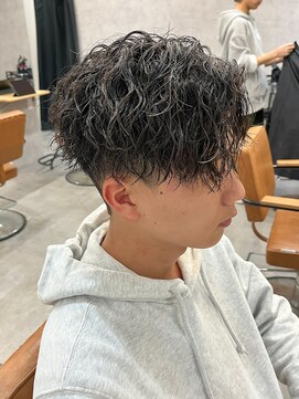 エルマーク 心斎橋(L-MARK) 波巻きパーマスパイラルパーマツイストスパイラルパーマメンズ