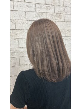 アジールヘア 東上野店(agir hair) 20代30代大人可愛いブリーチなしミルクティーグレージュ【上野】