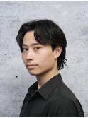 メンズナチュラルセンターパート