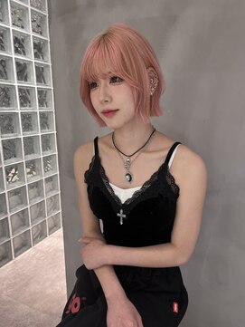 ロンドローズ 名古屋(Lond damaskRose) 顔周り ボブ 韓国 レイヤー ダブルカラー 名駅 リタッチ 389