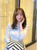 バブみレイヤー前髪アンブレラカラーこなれミディイメチェン