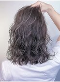 ラベンダーアッシュボブ♪
