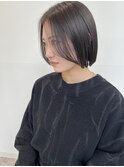 ぱつっとボブ