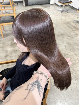 ニュート(Neut ) ブリーチ無しダブルカラー髪質改善カラー透明感カラーベージュ