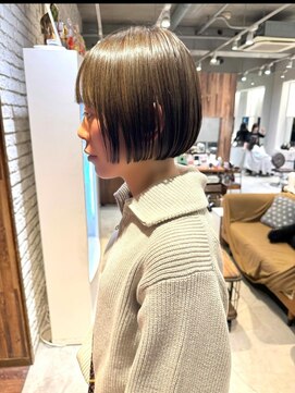 アデプト 金町店(adept) 【adept金町店 軽米Style】ミニボブ×オリーブグレージュ