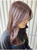 韓国レイヤースタイル*ピンクブラウン