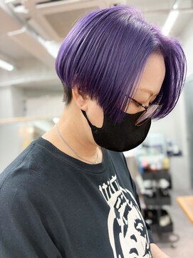 ヴェルダ 池袋店(verda) ハンサムショート.パープルカラー　mizuno