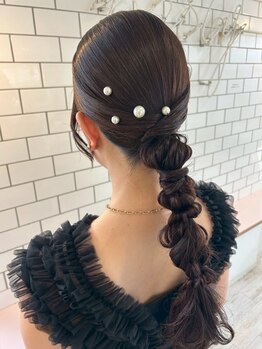 ケイティ(Keity)の写真/梅田5分【電話予約&キャッシュ払い】でヘアセット￥1800~!早朝6時～予約OK！結婚式や二次会やイベントに♪