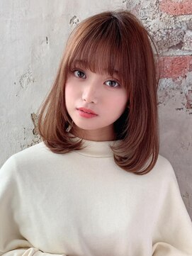 ラルユー 金山(LallYou) ホワイトグレージュ後れ毛が可愛い顔周りレイヤーミニウルフ