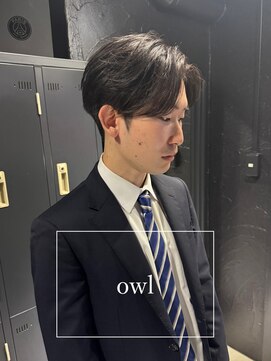 アウル 心斎橋(owl) センターパート/ニュアンスパーマ/メンズパーマ/メンズカット