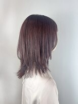 ヘアデザイン アンジェロカフェ(Hair Design Angelo cafe)&nbsp;ミディアムレイヤー/ラベンダーベージュ/20代30代40代
