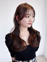 アルバム 銀座(ALBUM GINZA)&nbsp;前髪カット美髪おくれ毛韓国ヘアロング_ba550411