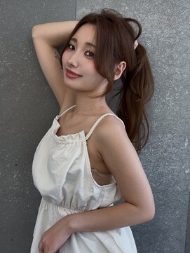 ロンドミラー 博多店(Lond Mirror) 縮毛矯正・ストレート/くびれヘア/夏のヘアアレンジ