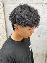 アサクラ シンキタ(ASAKURA SHINKITA)&nbsp;マッシュ/縦落ちパーマ/強め/エッジ強めパーマ