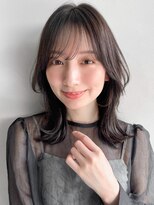 リヤン 表参道(lyann)&nbsp;ココアベージュ小顔オリーブグレー薄めバング20代30代40代◎