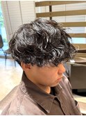 MEN’S HAIR/波巻きツイストスパイラル/リバースセンターパートO
