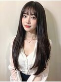 黒髪ロングヘア