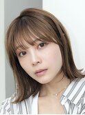 表参道レイヤーボブ髪質改善ニュアンスカラーアッシュグレー30代