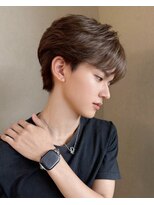 サンドナル メンズ 鹿児島天文館(sand NALU men's)&nbsp;ニュアンスウルフ/ダウンバング/スペインカール[鹿児島天文館]