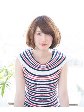 リノヘア プラス 関内店(RINO hair+) ☆柔らかラフウェーブAライン×ショートボブ☆4000円