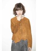 [people] オリーブアッシュ×ウェーブボブ