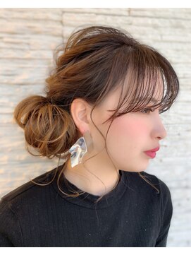 オーシャン(Ocean) [OCEAN Hair&Life藤原 純]ルーズお団子アレンジ☆