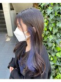 イヤリングカラー×ブルーバイオレット