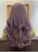 ダブルカラーで憧れのピンクベージュに
