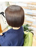 艶々ボブ×インディゴグレーカラー