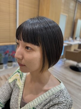 ボネッカ 鶴見(BONECCA) ミニボブ/インナーカラー/ベージュカラー【上岡】