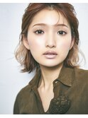 癖毛風ボブ