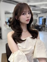 ハピネス 梅田茶屋町店(HAPPINESS)&nbsp;韓国風/レイヤーカット/顔周り/顔まわり/髪質改善/ベージュ