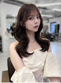 韓国風/レイヤーカット/顔周り/顔まわり/髪質改善/ベージュ
