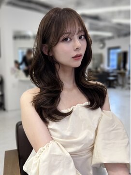 ハピネス 梅田茶屋町店(HAPPINESS) 韓国風/レイヤーカット/顔周り/顔まわり/髪質改善/ベージュ