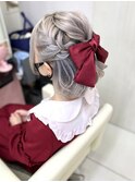【ヘアセット】ハーフアップ/編み込み/梅田駅