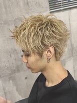 ビカムメンズヘアー 栄店(become men's hair)&nbsp;ハイトーンスパイキーショート栄