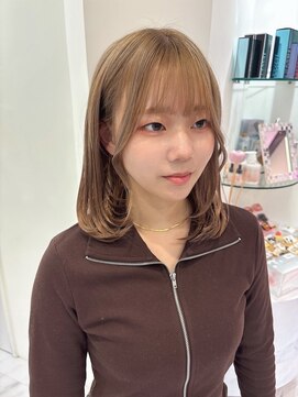 【MONA】ベージュカラー/ブリーチ/デザインカラー