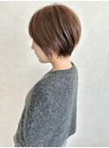 くびれショート/ミルクティーブラウン/丸みショート/脱白髪染め