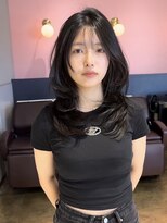 アース コアフュールボーテ 諏訪店(EARTH coiffure beaute)&nbsp;ナチュラルブラック_アドミオ_イルミナ_レイヤーカット