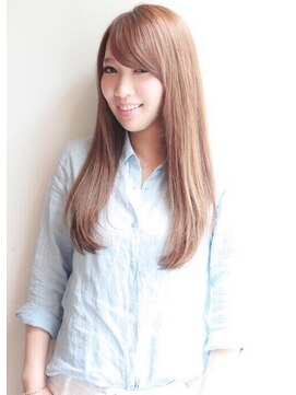 アミーバイオアシス(Amie by oasis) ナチュラルストレート×グレージュ