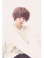 イグレックビス(igrek bis)&nbsp;IGREKBISジグザグバング×ブルージュ×3Ｄカラー×ミニマムボブ