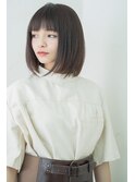 王道のストレートワンレンボブ×黒髪【romp恵比寿】【romp藤巻】