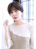 stylist大山）ミニマルショート◎透明感ブラウンベージュ