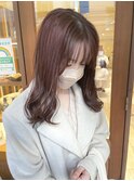 くすみピンク×レイヤーカット【町田/町田駅】