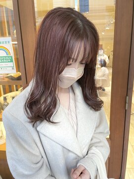 ネオリーブ クタ 町田店(Neolive kuta) くすみピンク×レイヤーカット【町田/町田駅】