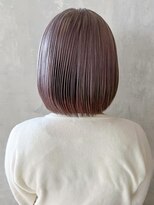 アイティー バイ アルバム 中野店(IT by ALBUM)&nbsp;ラベンダーボブ_アースカラーくびれヘアツートンカラー_ba378091